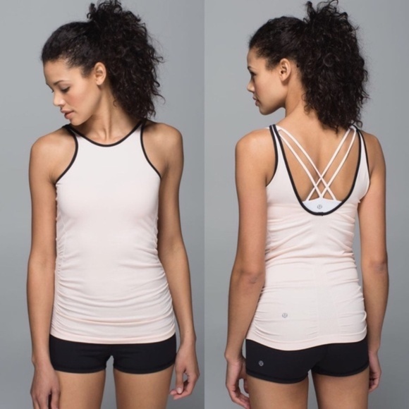 Lululemon In The Flow Tank Top Heathered Butter Pink - Picture 5 of 7